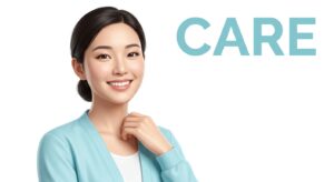 치아교정 후 유지 관리와 회복을 상징하는 이미지
